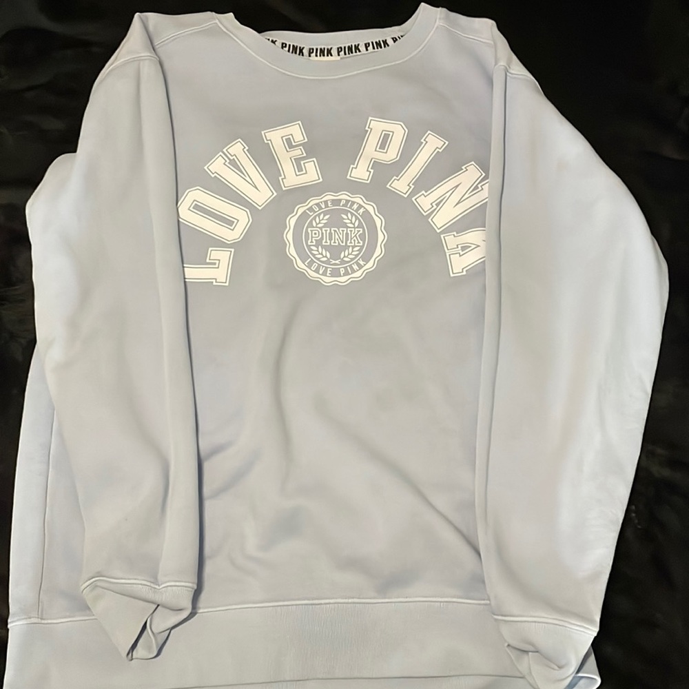PINK blueish sweatshirt a little oversized